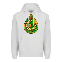 Dove Grey st.patrick's teardrop earrings Premium Hoodie - FaDigitalArtStudio