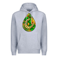 Heather Grey st.patrick's teardrop earrings Premium Hoodie - FaDigitalArtStudio