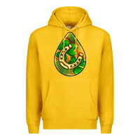 Lemon st.patrick's teardrop earrings Premium Hoodie - FaDigitalArtStudio