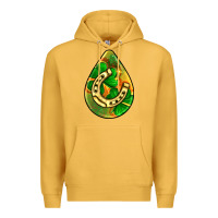 Mustard st.patrick's teardrop earrings Premium Hoodie - FaDigitalArtStudio