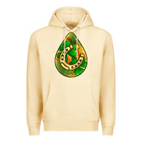 Pina Colada st.patrick's teardrop earrings Premium Hoodie - FaDigitalArtStudio