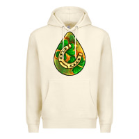 Sandshell st.patrick's teardrop earrings Premium Hoodie - FaDigitalArtStudio