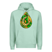Seafoam st.patrick's teardrop earrings Premium Hoodie - FaDigitalArtStudio