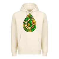 Tofu st.patrick's teardrop earrings Premium Hoodie - FaDigitalArtStudio