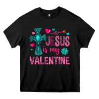 Black jesus is my valentine Heavy Core Tee - NancyCooperArtShop