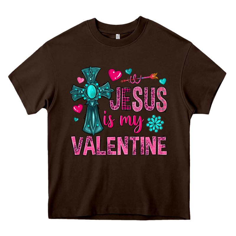 Jesus Is My Valentine Heavy Core Tee by NancyCooperArtShop | Teevron