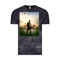 Cloud Black green arrow Vintage Tee - lanVoArt