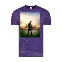 Cloud Purple green arrow Vintage Tee - lanVoArt