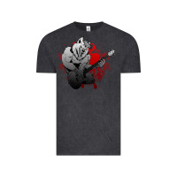 Vintage Black Guitar Player Gift Guitarist Guitar Vintage Tee - lanVoArt