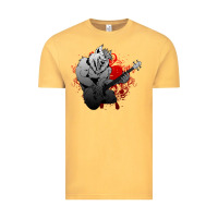 Vintage Mustard Guitar Player Gift Guitarist Guitar Vintage Tee - lanVoArt