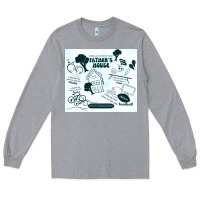Heather Grey father's house Long Sleeve Tee - TumblerDesignByShophia