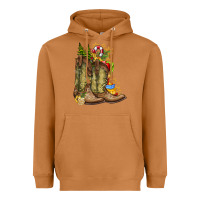 Meerkat Christmas Boots Heavyweight Hoodie - CowhideDigitalArt