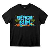 Black beach bum Heavy Core Tee - JahusDesignShop