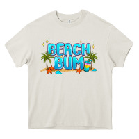 Cream beach bum Heavy Core Tee - JahusDesignShop