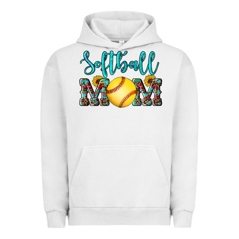 Western Leopard  Sunflowers Glitter Mom Softball Urban Hoodie by Artiststas | Teevron