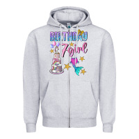 Heather Grey birthday girl 7 Zipper Hoodie - BundleAndBundleShop