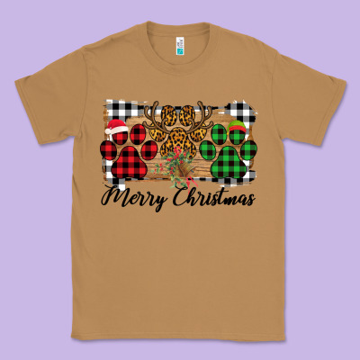 Merry Christmas Paws Classic Tee Designed By Bettercallsaul