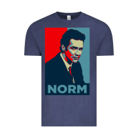 Vintage Denim norm macdonald political poster Vintage Tee - lanVoArt