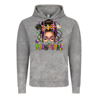 Cloud Rock mardi gras principal caucasian messy bun Vintage Hoodie - texasbilliewilder