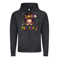 Vintage Black mardi gras principal caucasian messy bun Vintage Hoodie - texasbilliewilder