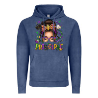 Vintage Denim mardi gras principal caucasian messy bun Vintage Hoodie - texasbilliewilder