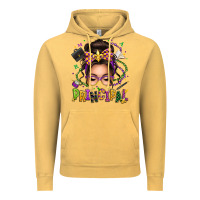 Vintage Mustard mardi gras principal caucasian messy bun Vintage Hoodie - texasbilliewilder