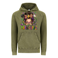 Vintage Olive mardi gras principal caucasian messy bun Vintage Hoodie - texasbilliewilder