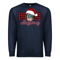 Navy mom Christmas Premium Sweatshirt - CowhideDigitalArt