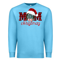 Ocean Blue mom Christmas Premium Sweatshirt - CowhideDigitalArt
