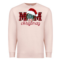 Pale Pink mom Christmas Premium Sweatshirt - CowhideDigitalArt