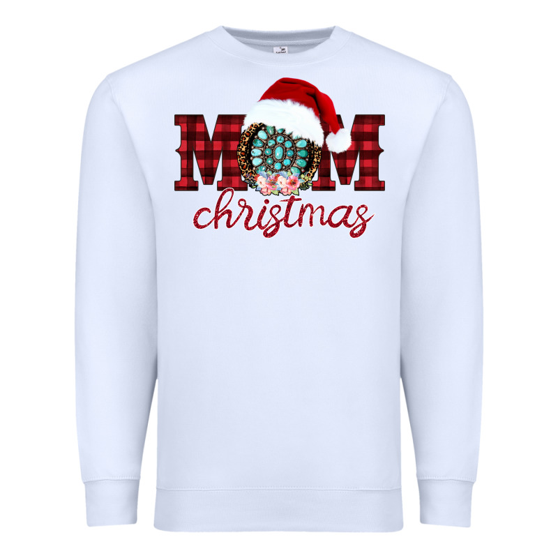 Mom Christmas Premium Sweatshirt by CowhideDigitalArt | Teevron