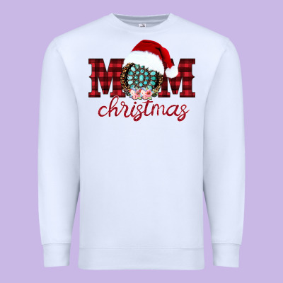 Mom Christmas Premium Sweatshirt Designed By Cowhidedigitalart