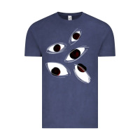 Vintage Denim weirdcore staring Vintage Tee - lanVoArt