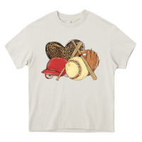 Cream softball Heavy Core Tee - MaliasSmallBusiness