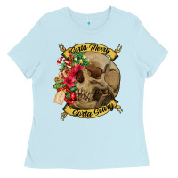 Sorta Merry Sorta Scary Skull Ladies Tee | Teevron