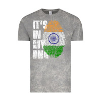 Cloud Rock IT'S IN MY DNA India Flag Indian Vintage Tee - lanVoArt