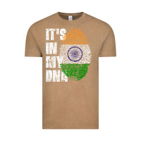 Vintage Coffee IT'S IN MY DNA India Flag Indian Vintage Tee - lanVoArt