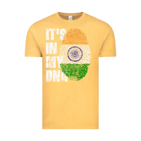 Vintage Mustard IT'S IN MY DNA India Flag Indian Vintage Tee - lanVoArt