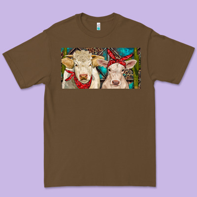 Charolais Bull And Calf Premium Tee Designed By Ranaportraitstore