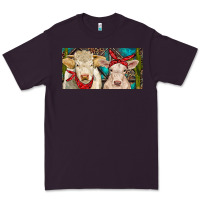 Plum Charolais bull and calf Premium Tee - RanaPortraitStore