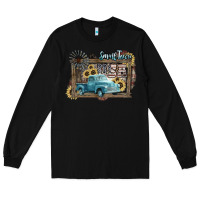 Black Small town USA truck 4th of july Long Sleeve Tee - HowdyJamesFarm