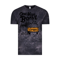 Cloud Black old dominion one man Vintage Tee - lanVoArt