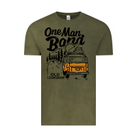 Vintage Olive old dominion one man Vintage Tee - lanVoArt
