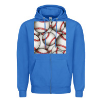 True Royal baseball seamless pattern Zipper Hoodie - BundleAndBundleShop