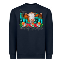 Navy Being a Mom Makes My Life Complete Heavyweight Sweatshirt - CowCowDesign