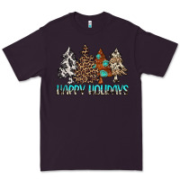 Plum Happy Holidays Trees Premium Tee - MaliasSmallBusiness