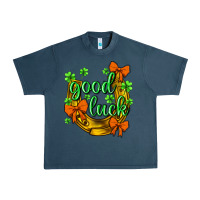 Midnight Navy st.patricks good luck Urban Heavy Tee - NancyCooperArtShop
