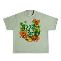 Oil Green st.patricks good luck Urban Heavy Tee - NancyCooperArtShop