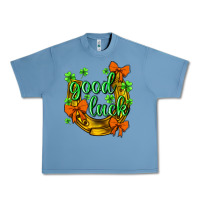 Pebble Blue st.patricks good luck Urban Heavy Tee - NancyCooperArtShop