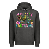 Charcoal Heather Happy Eastrawr Easter Premium Hoodie - BundleAndBundleShop